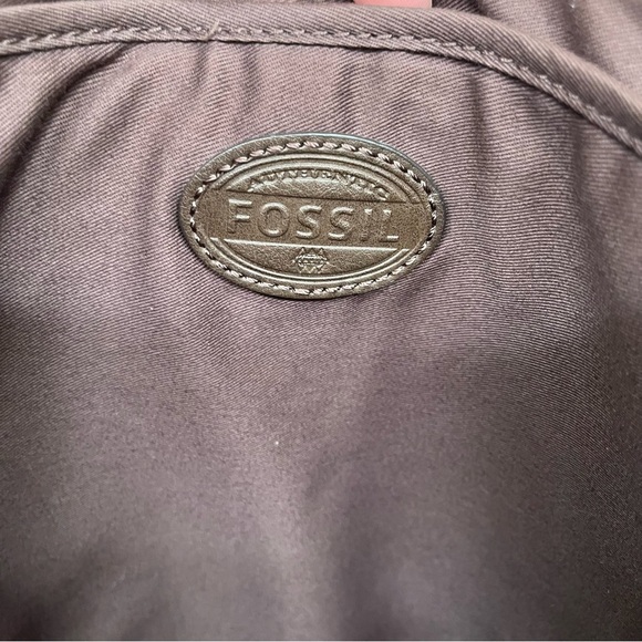 FOSSIL Field messenger crossbody laptop bag navy blue canvas - Picture 11 of 12